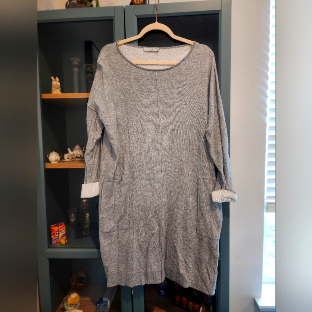 Dalia gray dress/long sleeve